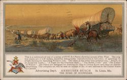 Wagon Train, Anheuser-Busch Postcard
