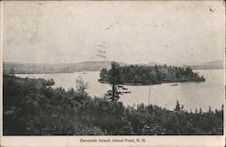 Escumbic Island, Island Pond Derry, NH Postcard Postcard Postcard