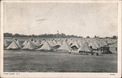 Rows of Teepee-Style Tents, Pine Camp Postcard