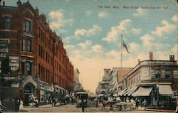 Main Street, South from City Hall Postcard