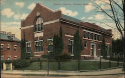 Public Library Clinton, MA Postcard Postcard Postcard