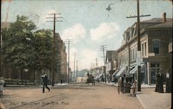 Main Street Hyde Park, MA Postcard Postcard Postcard