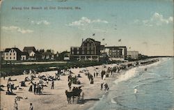 Along the Beach at Old Orchard Postcard