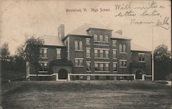 High School Woodstock, VT Postcard Postcard Postcard