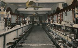 The Palace Confectionary 215 Market Street Postcard