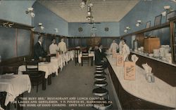 "The Busy Bee" Restaurant and Lunch Counter Postcard