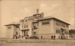 Huntington Beach Union High School California Postcard Postcard Postcard