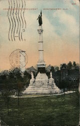 Confederate Monument Montgomery, AL Postcard Postcard Postcard