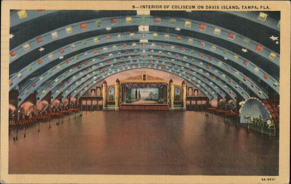 Interior of Coliseum on Davis Island Tampa Florida