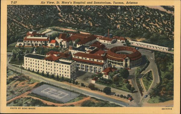 Air View, St. Mary's Hospital and Sanatorium Tucson Arizona