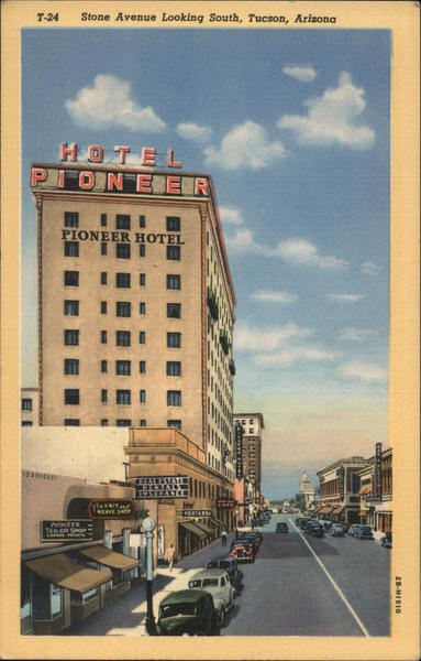 Stone Avenue Looking South Tucson Arizona