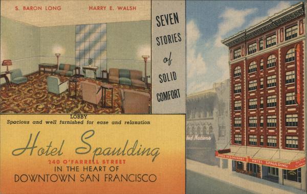Hotel Spaulding San Francisco California