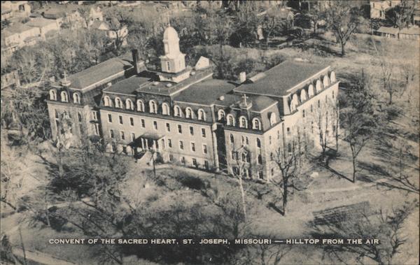 Convent of the Sacred Heart, Hilltop View from the Air St. Joseph Missouri