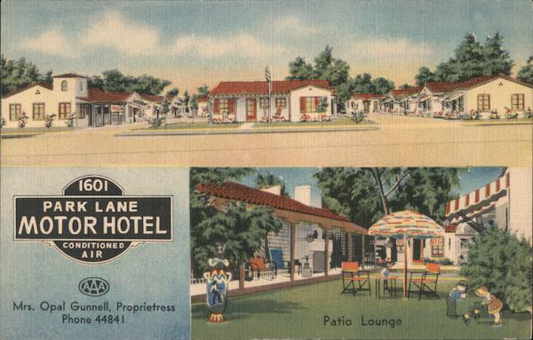 Park Lane Motor Hotel Phoenix Arizona