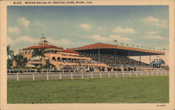 Winter Racing at Tropical Park Miami Florida