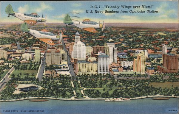 Friendly Wings over Miami - US Navy Bombers from Opalocka Station Florida