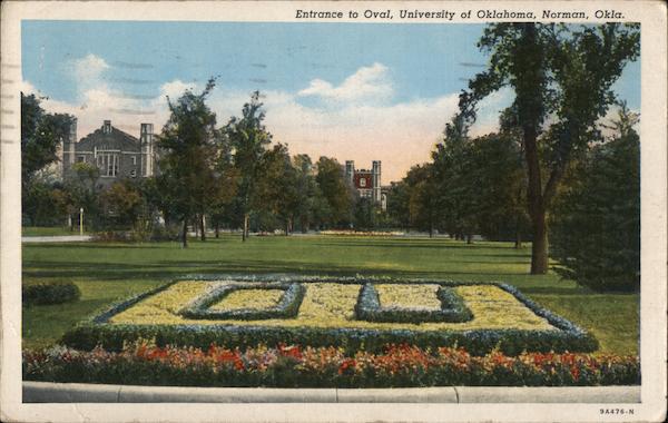 Entrance to Oval, University of Oklahoma Norman