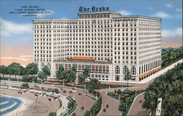 The Drake, Lake Shore Drive and Upper Michigan Ave Chicago Illinois