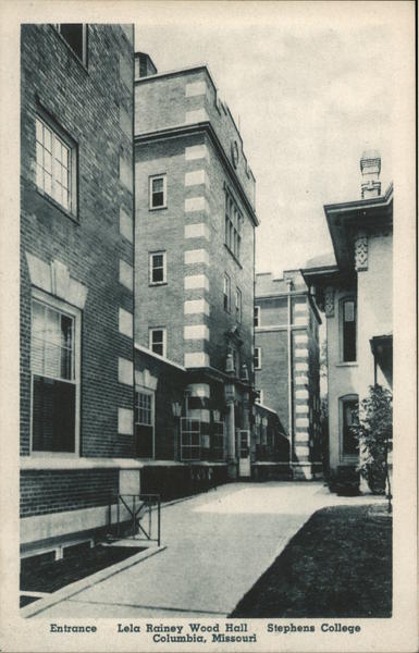 Entrance, Lela Rainey Wood Hall, Stephens College Columbia Missouri