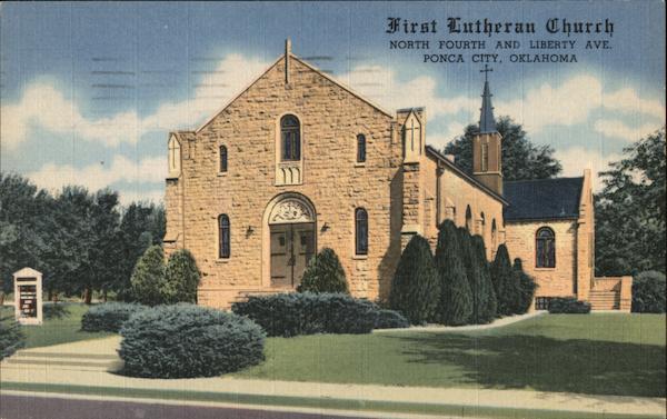 First Lutheran Church, North Fourth and Liberty Ave Ponca City Oklahoma