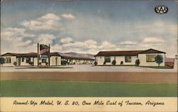 Round-Up Motel Tucson, AZ Postcard Postcard Postcard