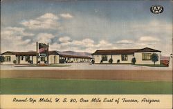 Round-Up Motel Postcard