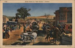 Street Scene in "Old Tucson" Postcard