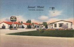 Sunset Motel Postcard