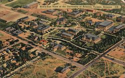 Bird's-Eye View of the University of Arizona Tucson, AZ Postcard Postcard Postcard