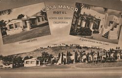 Casa Manor Motel San Diego, CA Postcard Postcard Postcard