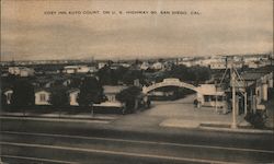 Cozy Inn Auto Court on US Highway 80 San Diego, CA Postcard Postcard Postcard