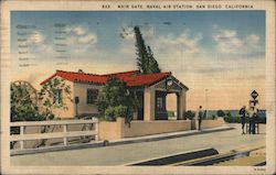 Main Gate, Naval Air Station Postcard