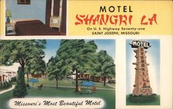 Motel Shangri La St. Joseph, MO Postcard Postcard Postcard
