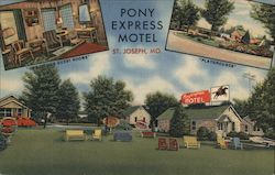 Pony Express Motel Postcard