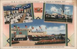 M & C Italian Restaurant Chicago, IL Postcard Postcard Postcard