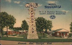 Motel Shangri La St. Joseph, MO Postcard Postcard Postcard