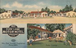 Park Lane Motor Hotel Postcard