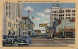 Central Avenue Looking South from Monroe Postcard