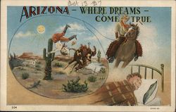 Arizona - Where Dreams Come True Postcard