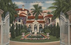 A Villa on Miami Beach Postcard