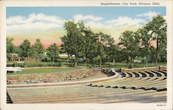 Ampiteatres, City Park Norman, OK Postcard Postcard Postcard