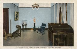 St. Francis Xavier Cabrini's Room, Columbus Hospital Postcard
