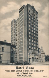 Hotel Cass "The Best Little Hotel in Chicago" Postcard