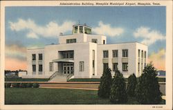 Administration Building Memphis Municipal Airport Postcard