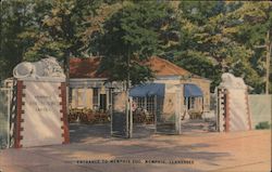 Entrance to Zoo Postcard