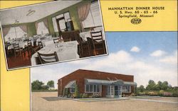 Manhattan Dinner House - U.S. Hwy. 60 - 65 - 66 Postcard
