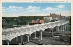 Benton and Kimbrough Ave Viaduct Springfield, MO Postcard Postcard Postcard