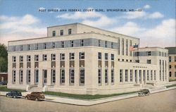Post Office and Federal Court Bldg. Springfield, MO Postcard Postcard 