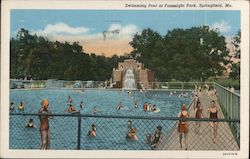 Swimming Pool at Fassnight Park Postcard