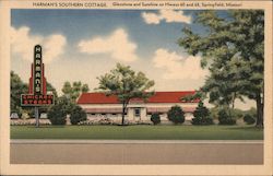 Harman's Southern Cottage, Glenstone and Sunshine Springfield, MO Postcard Postcard Postcard